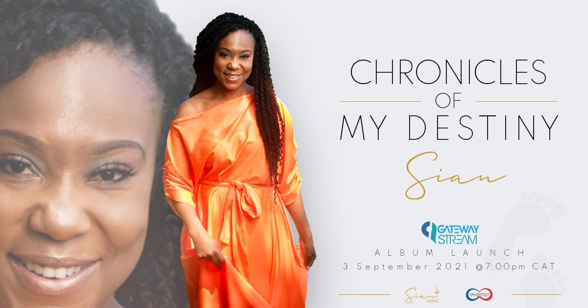 This Friday, 3rd September 2021, the journey unfolds as Sian launches her debut album, "Chronicles of My Destiny". A Musical story inspired to unlock your inner purpose.  #ChroniclesofMyDestiny  #SianMusic       #TellYourStory