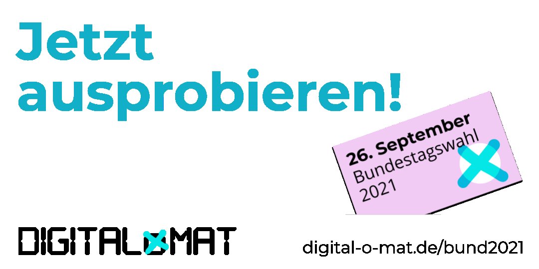 digitalcourage's tweet photo. Google zerschlagen? Vorratsdatenspeicherung kippen? Ja, nein, weiß nicht? Welche Haltungen Parteien vor der #BTW21 zu brennenden digitalpolitischen Themen haben – den Überblick gibt der #Digitalomat: https://t.co/VZVVjwESUJ
/y https://t.co/zELwBzx6r0