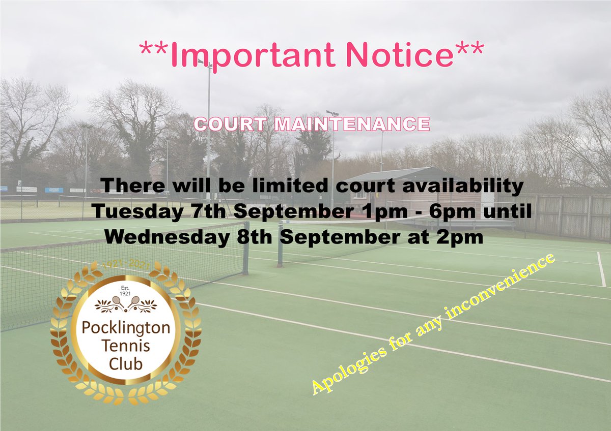 Apologies for any inconvenience. We must maintain the high standard of our courts.