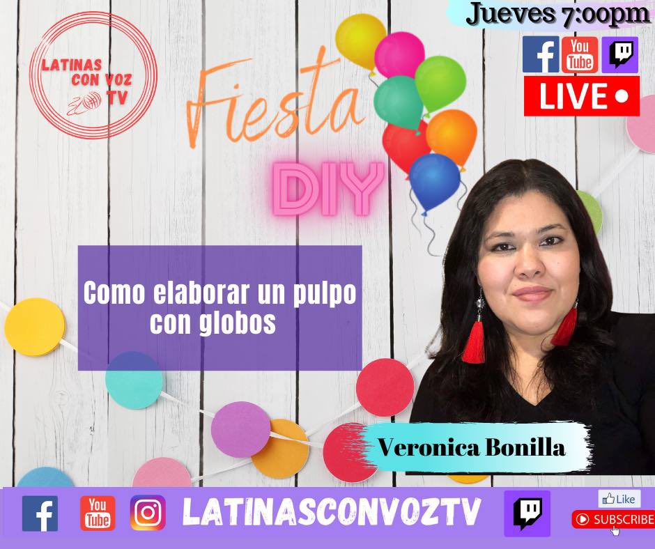latinasconvoztv's tweet photo. Hoy  jueves venimos recargados!
#DelaAalaZ 5pmEST/2pmPST
#FiestaDIY 7pmEDT/4pmPST
#ActivateLatina 8:15pmEST/5:15pmPST
No te lo pierdas!

#decoracionesparafiestas #manualidades #latinasconvoztv #jueves #diy #español #pulpo #balloms #ejercicios #workout #latinos #mujer #libros #DMV https://t.co/S66IjTKcGH