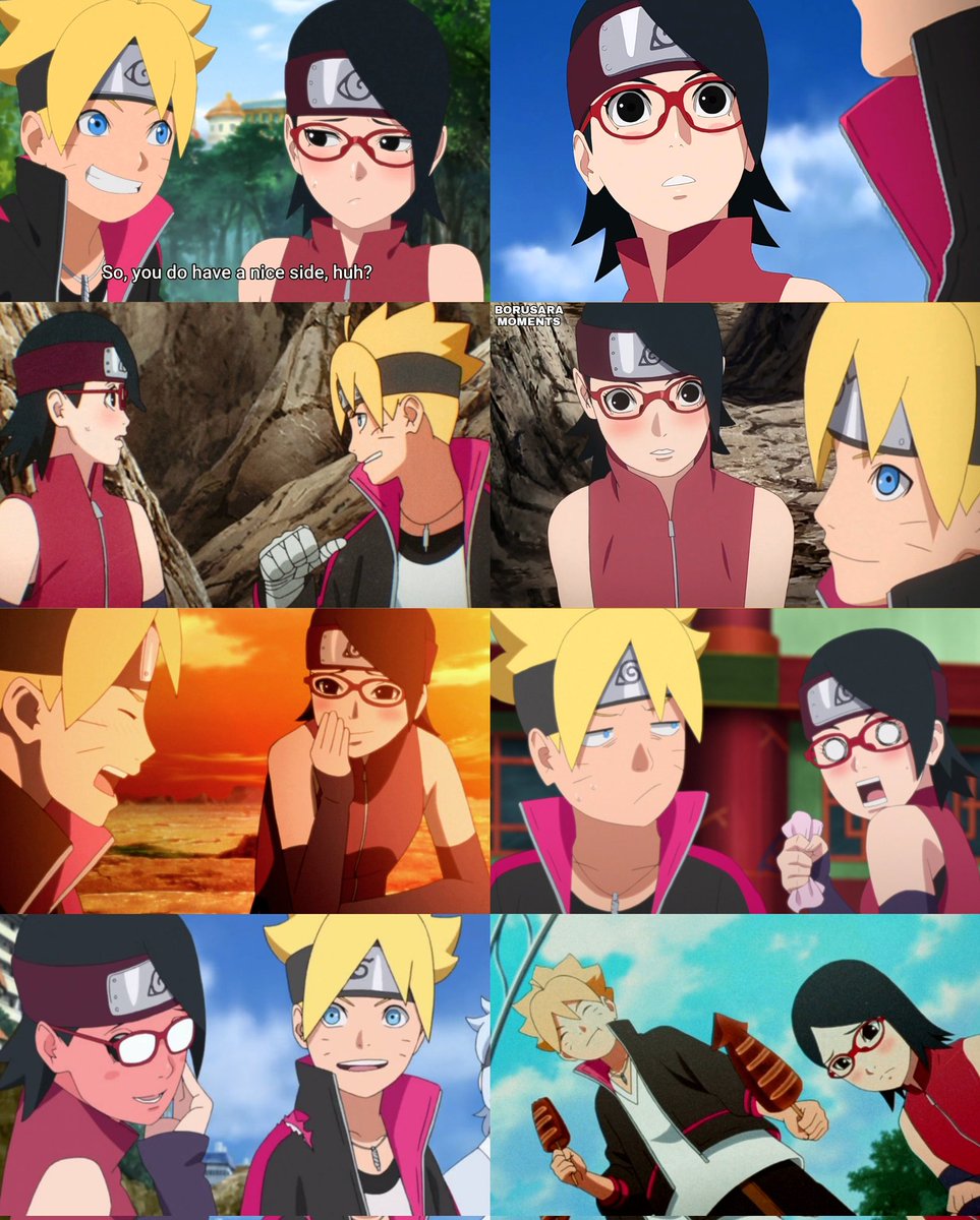 borusaramoments's tweet photo. Sarada is always blushing around Boruto ♥️ #BORUTO https://t.co/AXq6hX6i4J