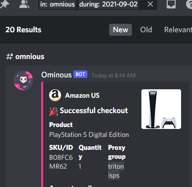 Frugalszn's tweet photo. ty @OminousAIO for the 20
@TritonProxies 
@tshype @_TheShotCallers https://t.co/Qxte2bdnTj
