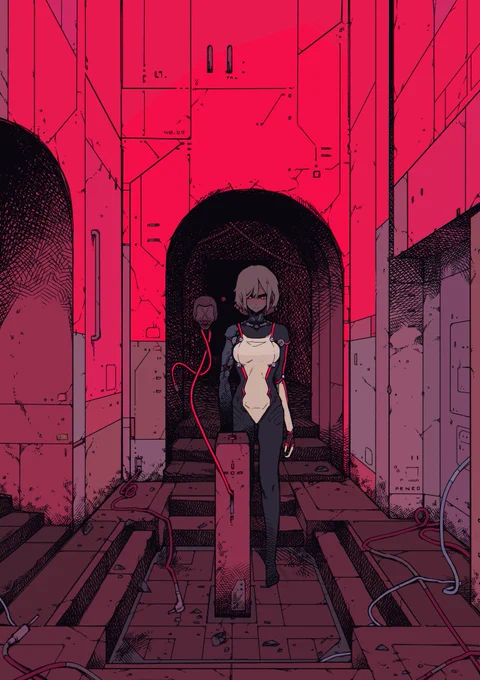 CHOKEPOINT 
A scifi dystopian webmanga taking place in a seemingly neverending mega trench, housing the remains of the digitised souls of long dead humans and those who's role is to transcend those souls to the other side. 
#SUBSTANDARDFANCREATEDCONTENT 