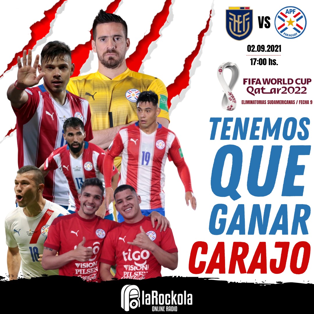 Hoy juega Paraguay y nuestro corazón opererepa! 🤪💪🏼
Apoyemos todos a la Albirroja con una gran genkidama!
Hoy tenemos que ganar CARAJO!!
VAMOS ALBIRROJA!!!
🇵🇾
⚽
🏆
#Albirroja #SeleccionParaguaya #Eliminatorias #Qatar #Mundial #LaRockola #NoEstamosBien #RadioOnline #Paraguay