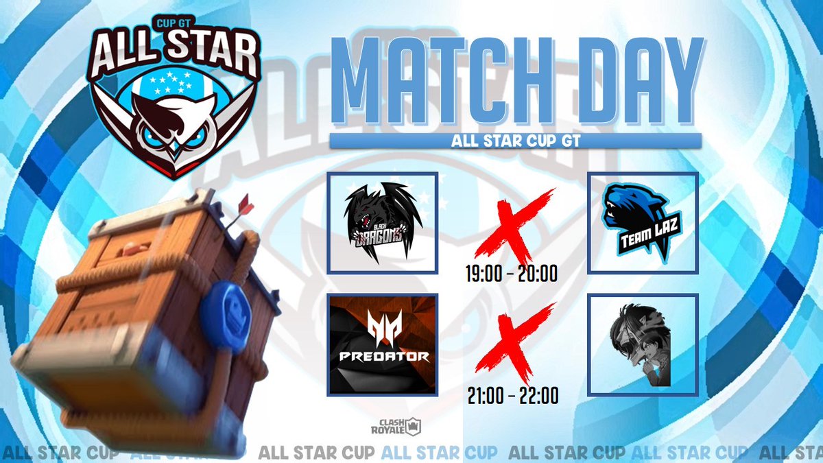 teamRAAAAAAA's tweet photo. #GtAllStars | MATCHDAY ‼️

Retomamos actividades, los dragones buscarán tener su invicto mientras que predator y snk busacaran tener ventaja para estar en los primeros de la rabla👀

@BLACKDRAGONSGT 🆚️ @Laz3Team 

@PredatorTeamgt 🆚️ @cr_snk 

Buema suerte a todos🥇🇬🇹 https://t.co/jLZBNg1y7w