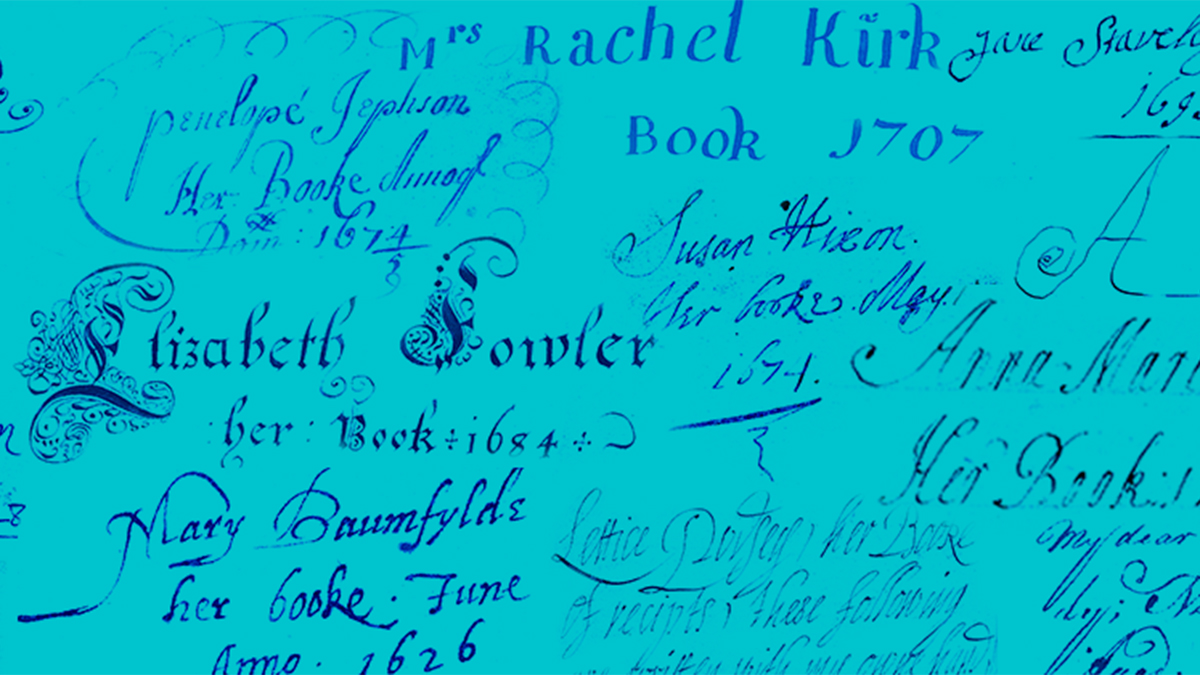 FolgerLibrary's tweet photo. The Folger holds the world's largest collection of handwritten early modern British recipe books. Find out how we use them to study the food of Shakespeare's world at https://t.co/1ZPN6qfoP6. #BeforeFarmToTable https://t.co/WUposd6JQZ