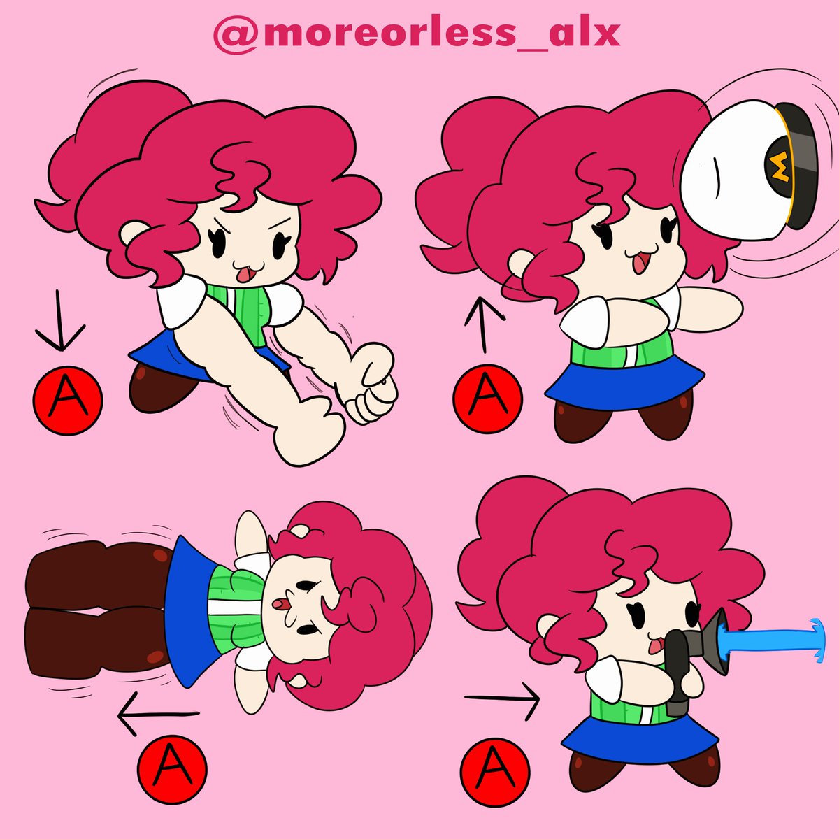 Lil Miss Aerials for when she eventually joins Smash Down Air: Spikes Up Ai...