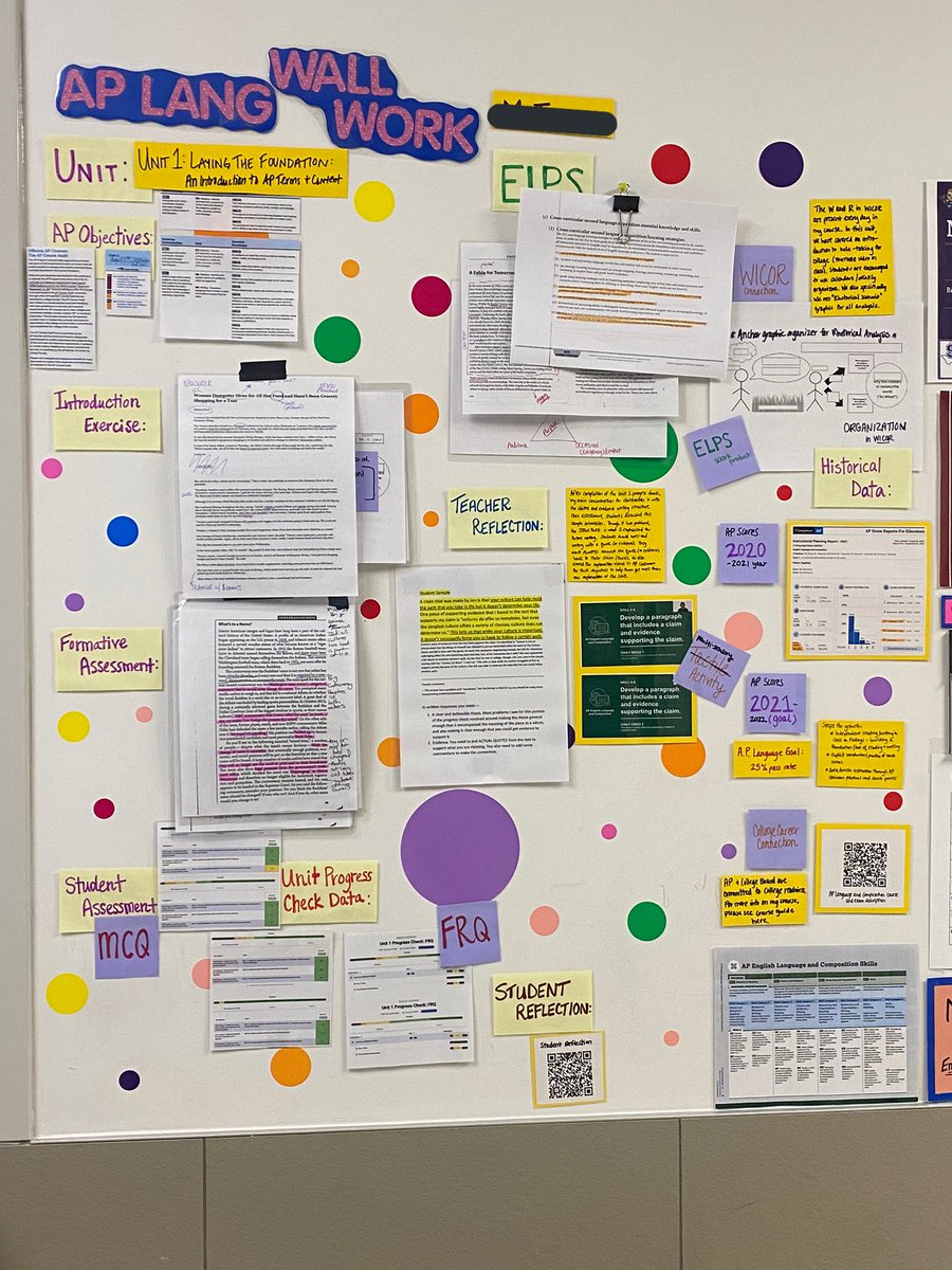 pppedagogue's tweet image. I managed to get their thousand part hall display together before working on a grievance about this workload. Major chaotic energy, but it is what it is. #aplanguage