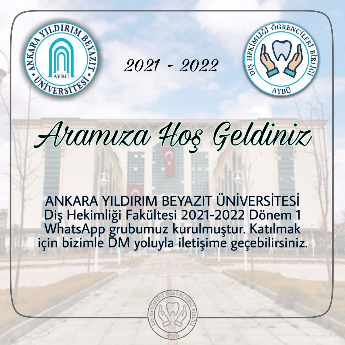 Fakültemizi kazanan arkadaşları öncelikle tebrik ederiz! Sizler için Dönem 1 whatsapp grubumuz kurulmuştur.
📎Detaylara erişmek için lütfen linke tıklayın.
instagram.com/p/CTO6lDmKOKi/…