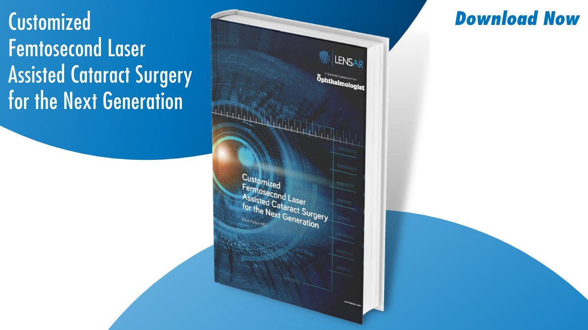 LENSAR's tweet photo. Dr. Packer’s white paper explains why the #LENSAR® Laser is the perfect technology pairing for next-gen #IOLs. #LAL, #presbyopic, and #toricIOLs all benefit from the adaptability, accuracy, and predictability. https://t.co/vFtkUOL49O @mpackermd #femtosecond #ophthalmology #flacs https://t.co/qB1wrV4dJW