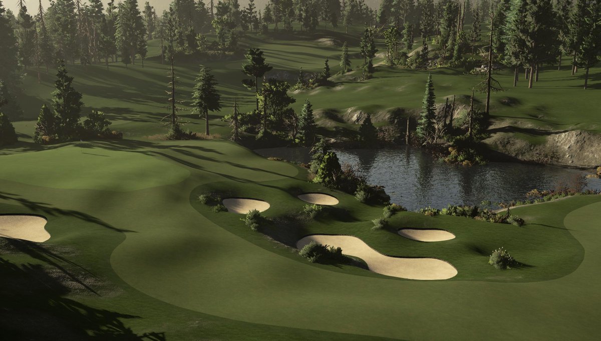obsoleteXeo's tweet photo. My @PGATOUR2K course Pinehearth Valley is now live! Designed for the @TGCTours CC Contest, this course features fun mountainside golf with inspiration from its namesake irl courses.

This is my first 18 Hole Publish in PGA2k21, and I had a blast creating it. Enjoy your round! 🤗 https://t.co/zbittX0Usv
