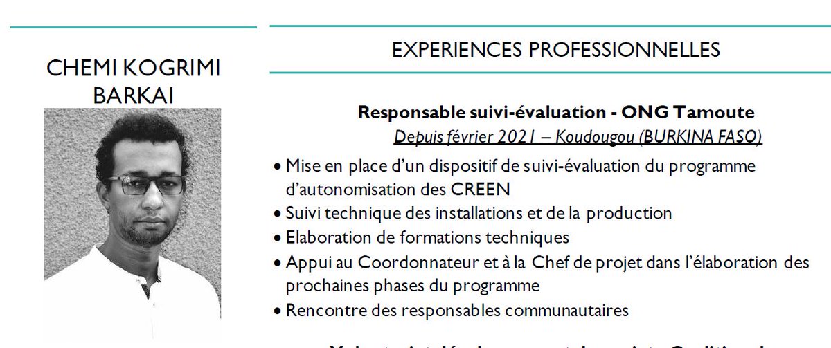 Asso_Tamounte's tweet photo. A vos réseaux . Notre ancienne stagiaire cherche un emploi fixe. Très compétent et disponible partout.
me contacter ou voir le cv sur Linkedin https://t.co/RxJ4JnTpyk