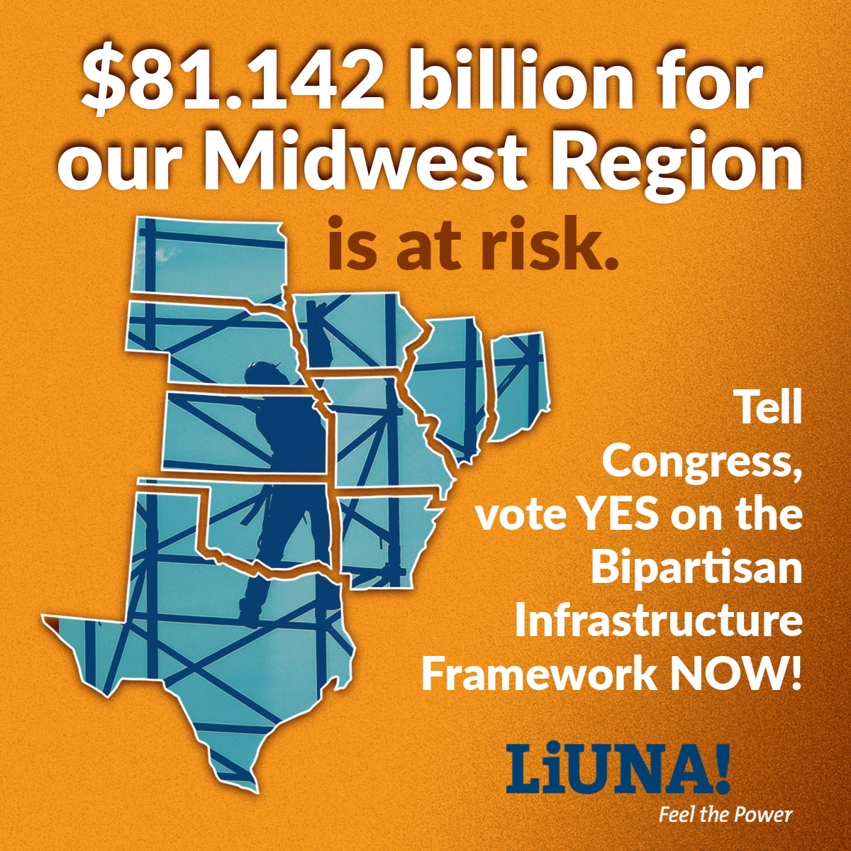 #Liuna members are united in this fight to pass the #BipartisanInfrastructureFramework NOW. We're asking everyone for just 5 minutes of time. Please share this direct link to Congress: liuna.org/BIF 

Make them feel our power!
#BuildBackBetter #InfrastructureNOW
