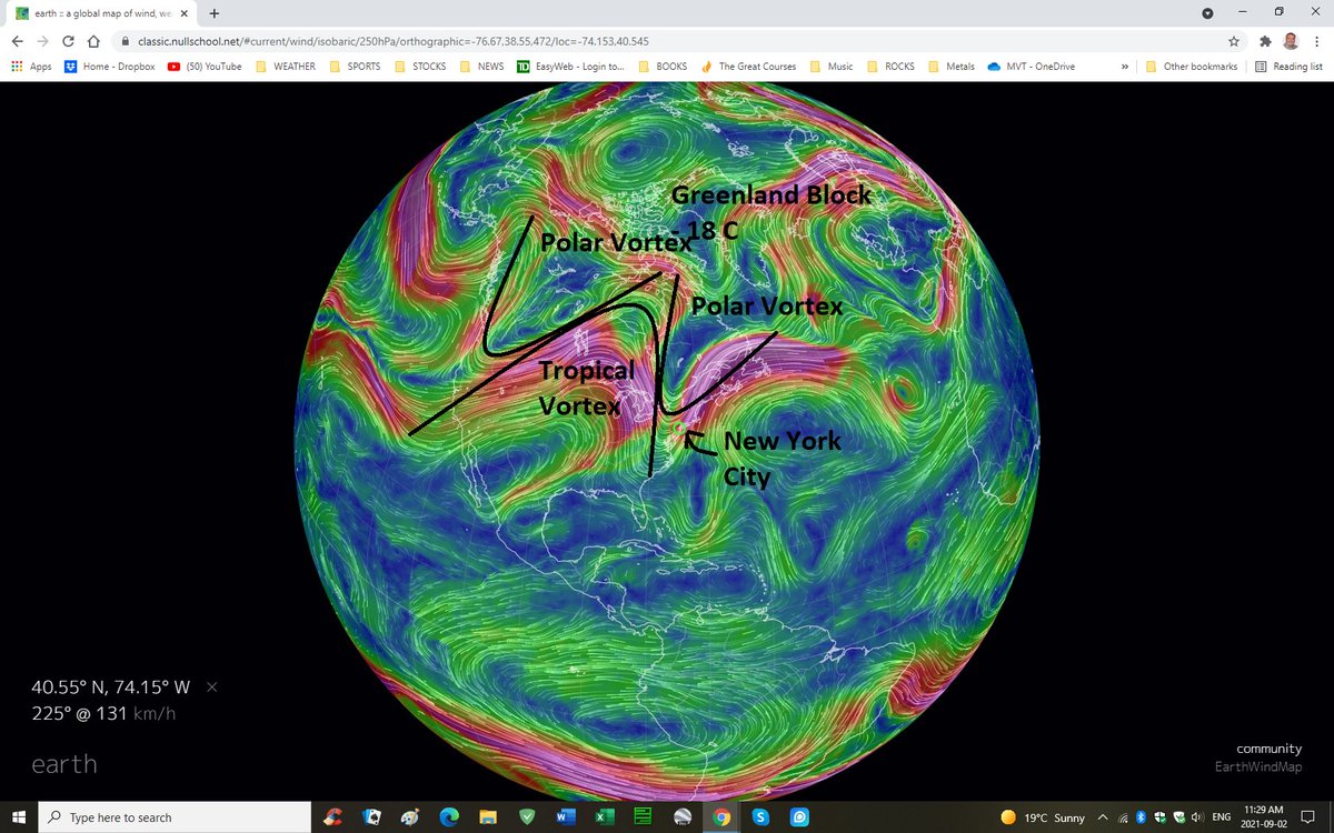 New York/ NJ floods caused by global cooling.  Greenland is a rock in the Jet stream.  Don't believe the media about rainfalling on Greenland.  It froze quickly.