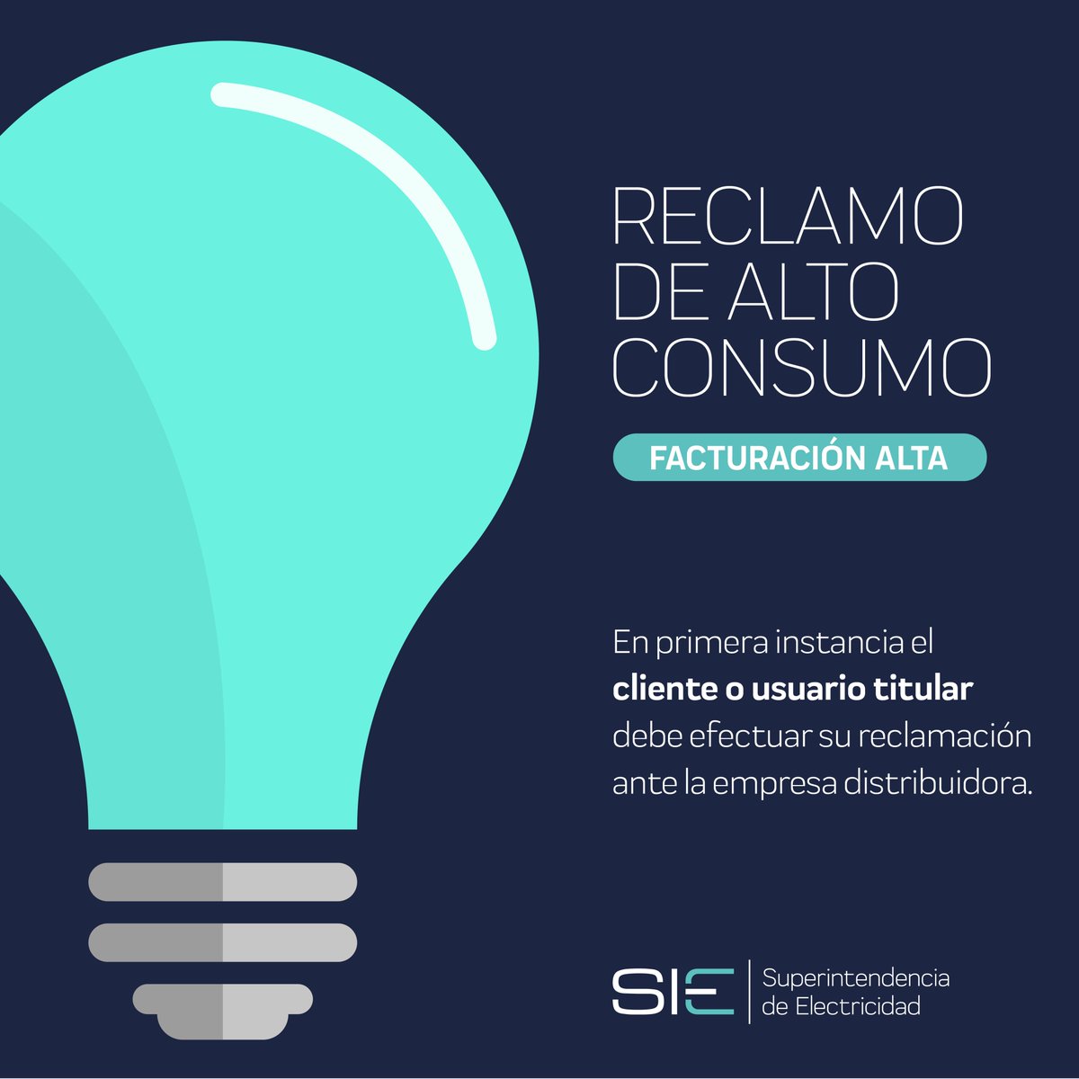 Si tu factura presenta un alto consumo y no estás de acuerdo con la decisión de tu EDE, puedes escalar el caso en Protecom. 

Para proceder, necesitas:
• Constancia del reclamo en tu distribuidora 
• Copia de la decisión emitida 
• La factura objeto de la reclamación

#SIERD