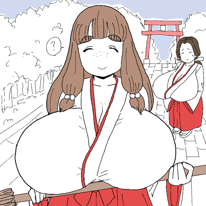 お蔵入り出し、超乳巫女
こういう歩き巫女的風習が残ってる秘境の村の漫画描きたい
今忙しいので過去絵の絵を…。 