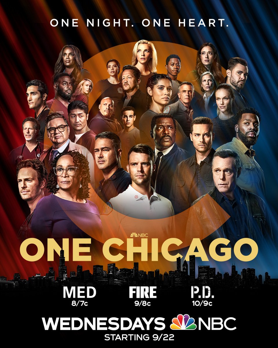Chicago brings out the best in all of us. ❤️🧡💙 Don't miss the season premiere of #OneChicago September 22 on @NBC.
