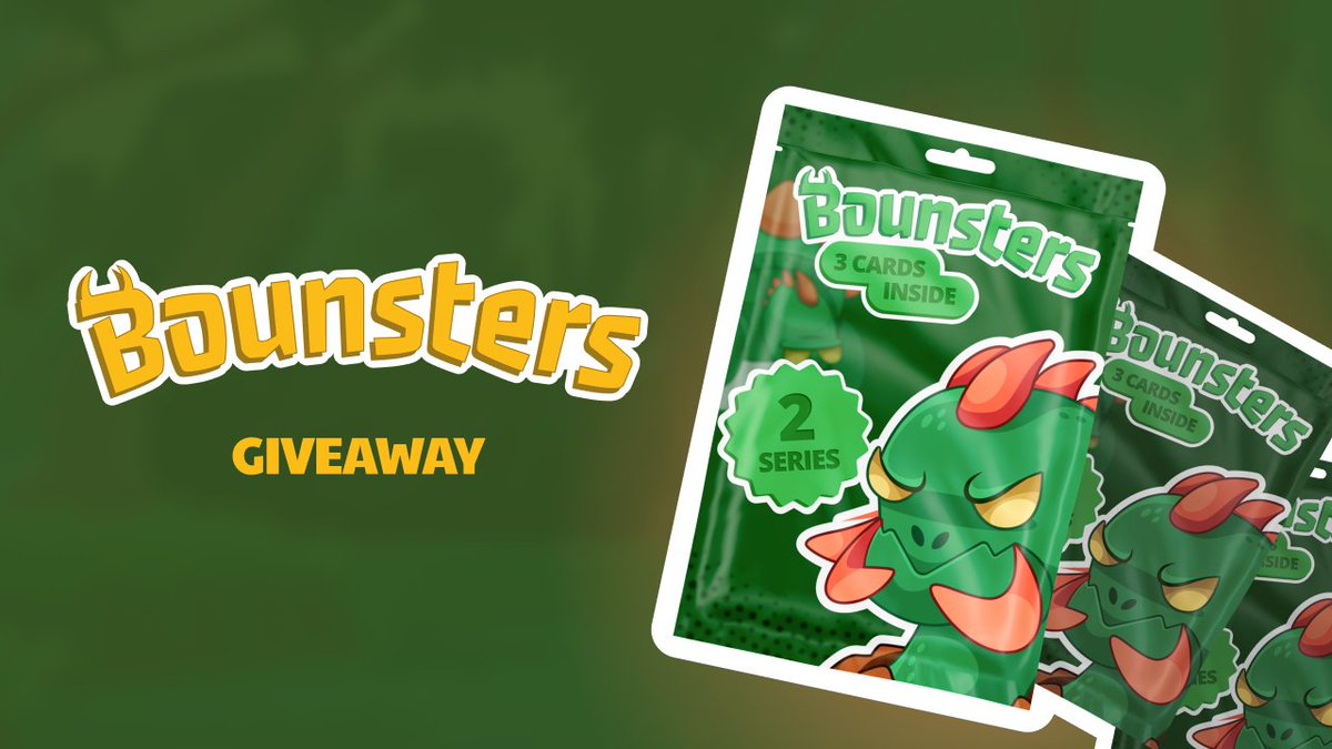 3 Creatures pack #GIVEAWAY

• Follow &amp; Retweet <a href="/bounsters/">BounstersNFT</a>
• Comment your #waxwallet

🔥Main drop coming this Friday 3 September at 17:00 UTC
wax.atomichub.io/drops/81305+81…

#Giveaway ends on September 3 at 17:00 UTC

#giveaway  #wax #nft #atomichub #nftcommunity