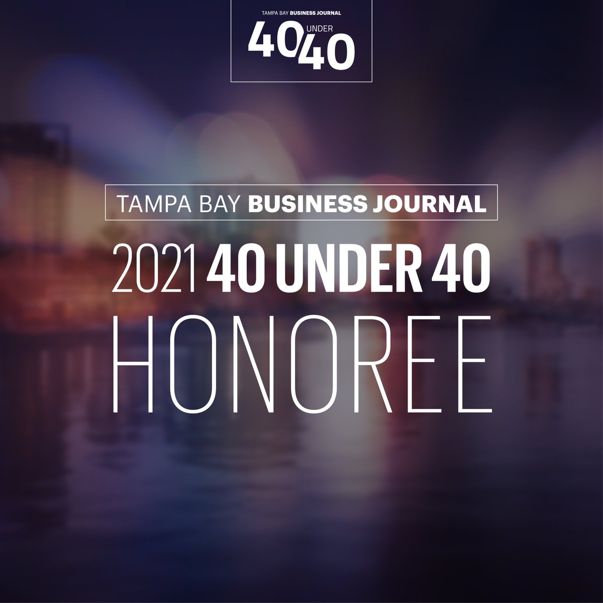 Had a pleasant surprise yesterday. A big thank you to <a href="/TBBJnewsroom/">Tampa Bay Business Journal</a>. I’m deeply honored and proud to be recognized in this group. Congrats to all my fellow honorees!

bizjournals.com/tampabay/news/…