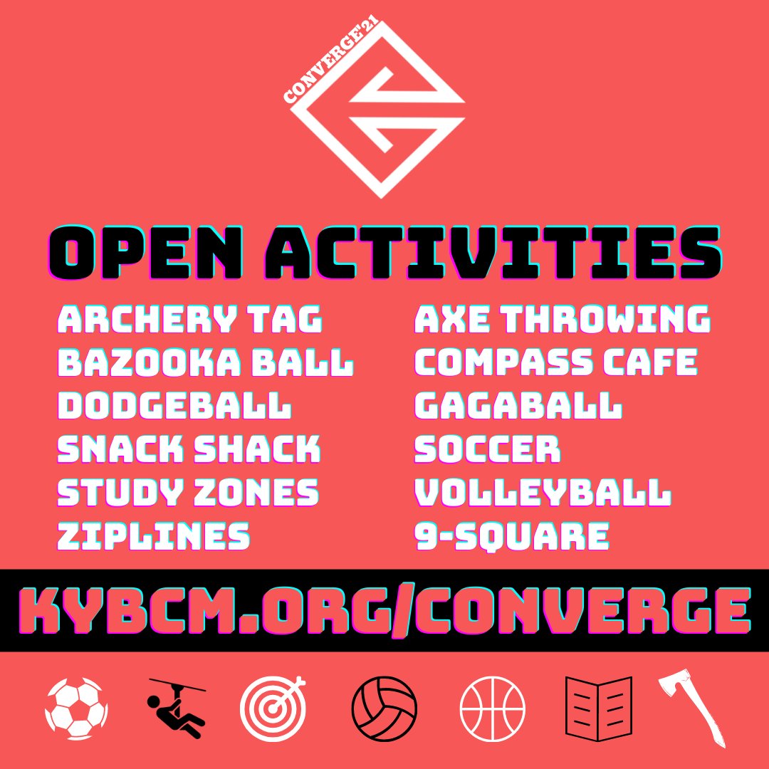 Check out the activities available at CONVERGE'21! Register today for $45. kybcm.org/converge