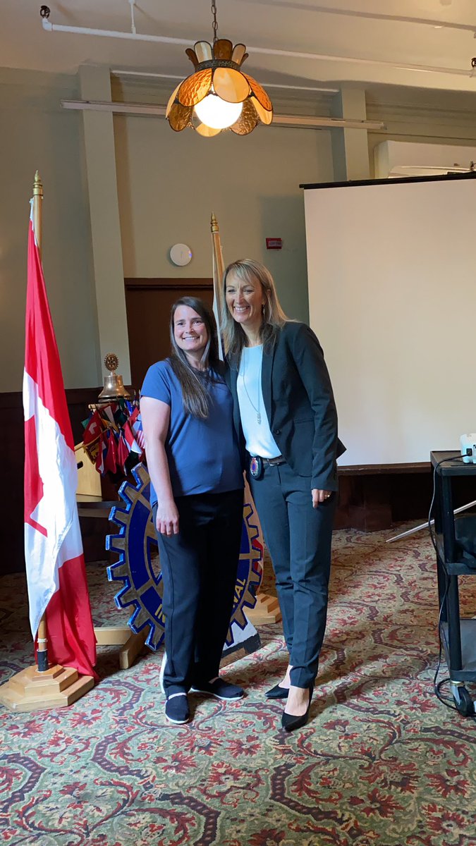 Constable Shawna Park and Janet Sweetapple of the Mobile Crisis Response Team spoke to Rotarians today. Excellent service being provided to those in need!!!