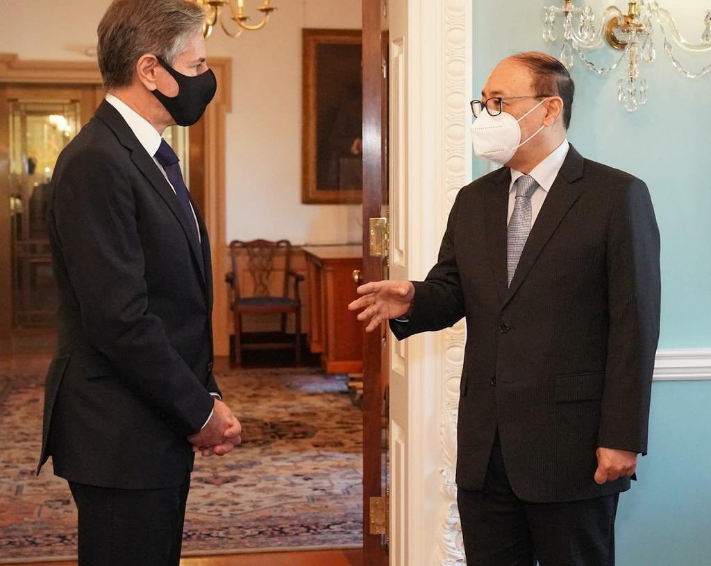 विदेश सचिव ने अमेरिका के विदेश मंत्री से द्विपक्षीय संबंधों और अफगानिस्तान की स्थिति पर चर्चा की