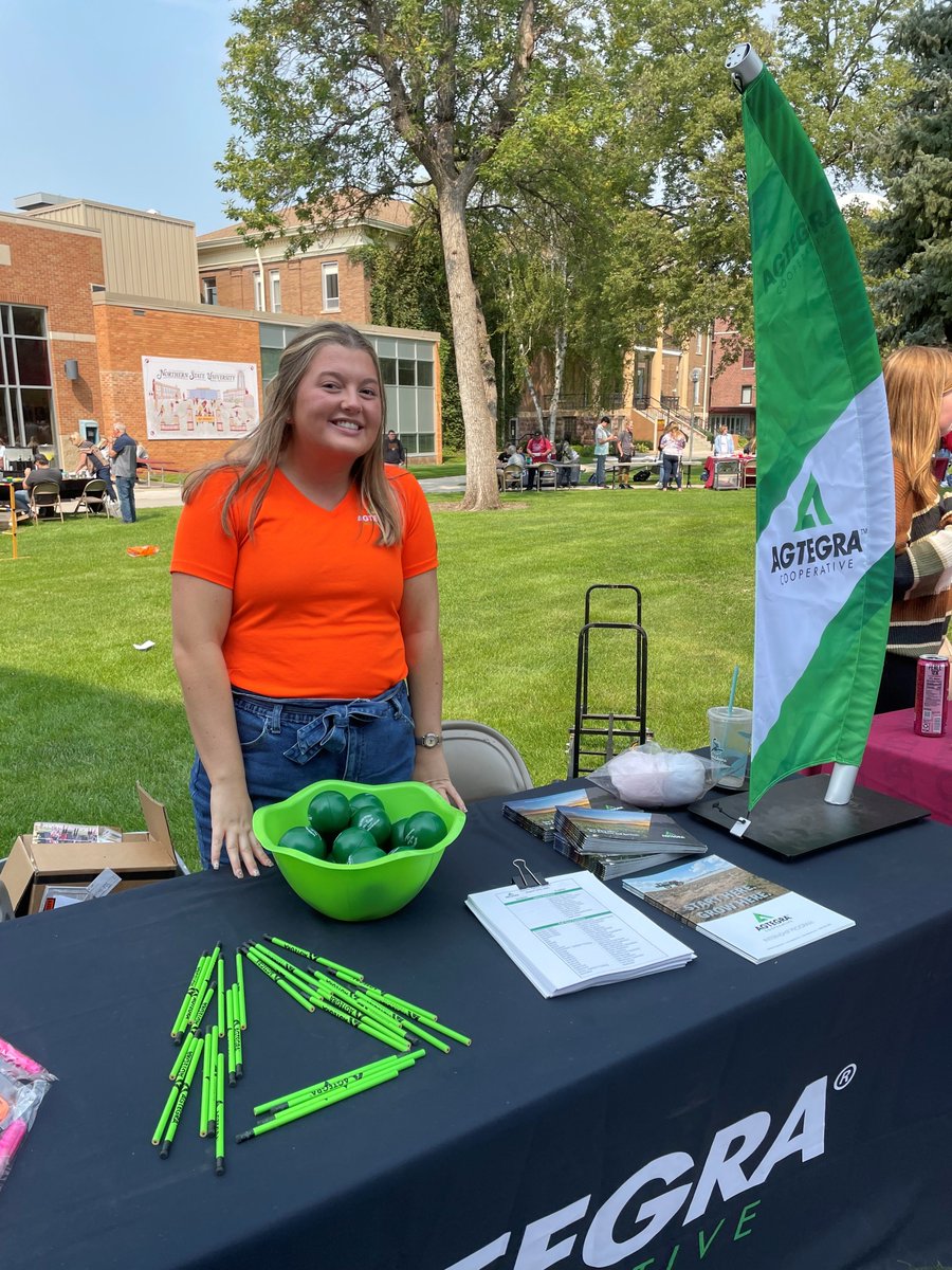 agtegra's tweet image. Yesterday, Agtegra attended Northern State University’s Involvement Fair. We always love when our current interns can help recruit at their schools. #NorthernStateUniversity #Agtegra #Internships