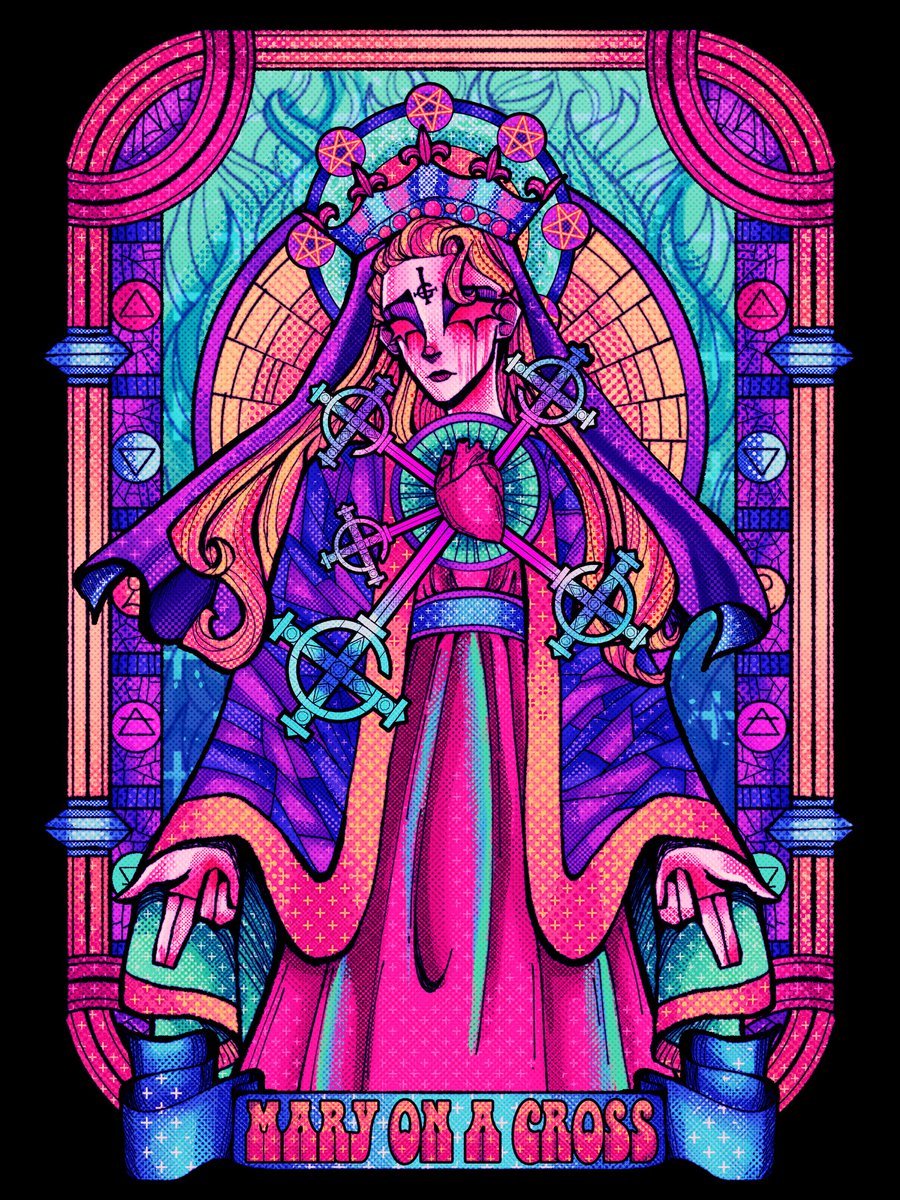 pierrotgeist's tweet image. #VisibleNonbinary Ahoy I&apos;m Olly! I&apos;m an enby asexual who spookifies pop art aesthetics and likes to use a lot of colours!