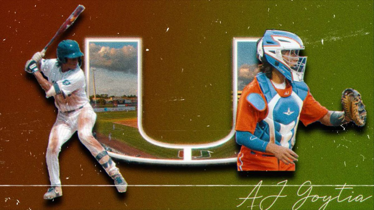 I am truly blessed to announce that I will furthering my academic and athletic career at the University of Miami. I want to thank my all of my coaches and my family for the unconditional support.#gocanes🙌
<a href="/PowerBSB/">Power Baseball</a> 
<a href="/CanesBaseball/">Miami Hurricanes Baseball</a>