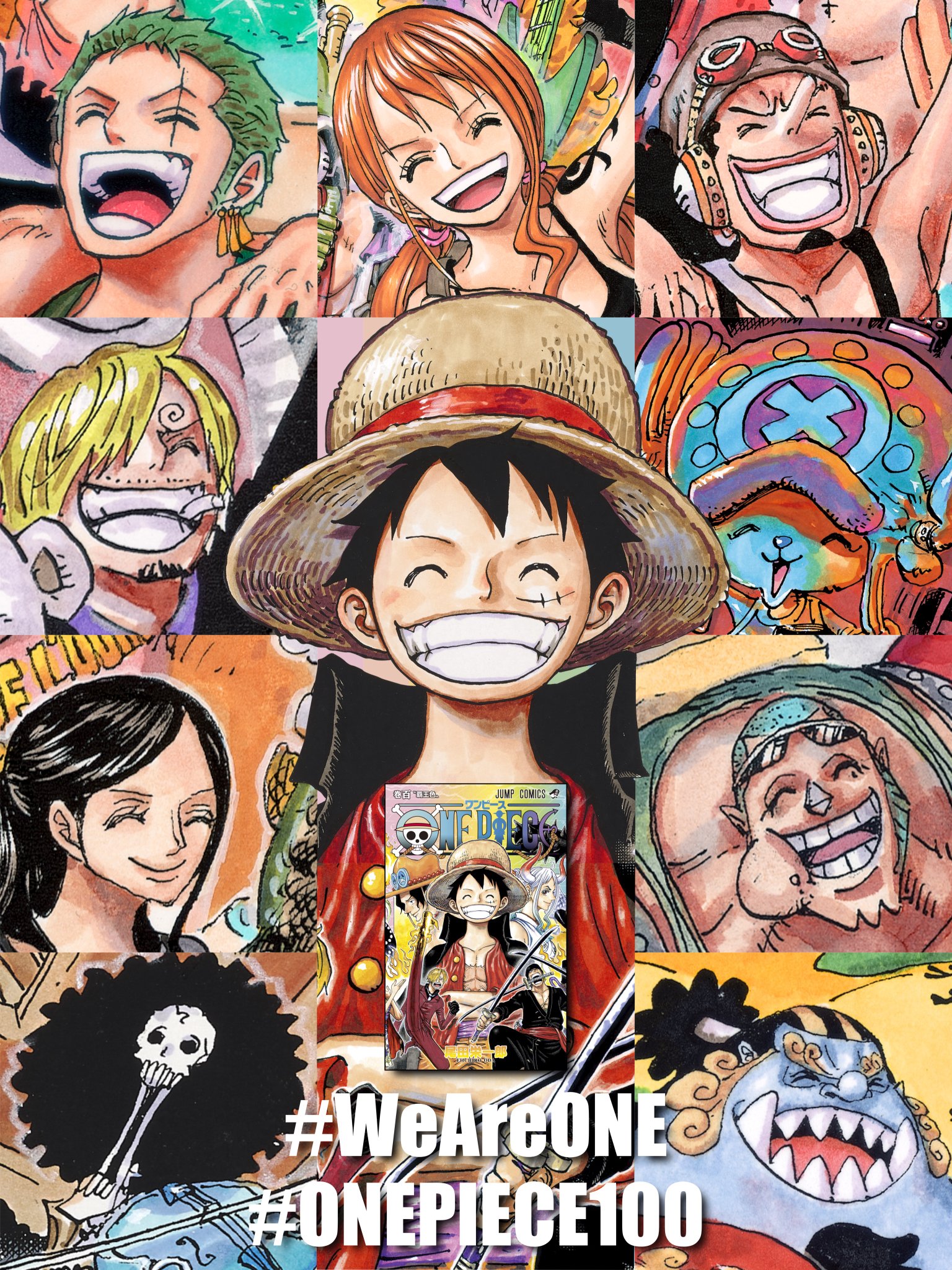 Straw Hats Happy Volume 100 Onepiece Onepiece100 Weareone T Co 2uw3ezt3e6 Twitter