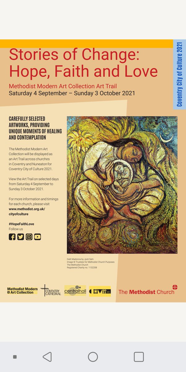 revdbutterworth's tweet photo. Creative and diverse with accessible stories thru art... #Poetry #Art #Origami #Digital #Music creative's in residents... Free entry. Join in. Several artworks also @CovCathedral. 39 Artworks @CentralHall1. Others in #BalsallCommon #Earlsdon #Fillongly storyboards available. https://t.co/TiRSrZHd3Z