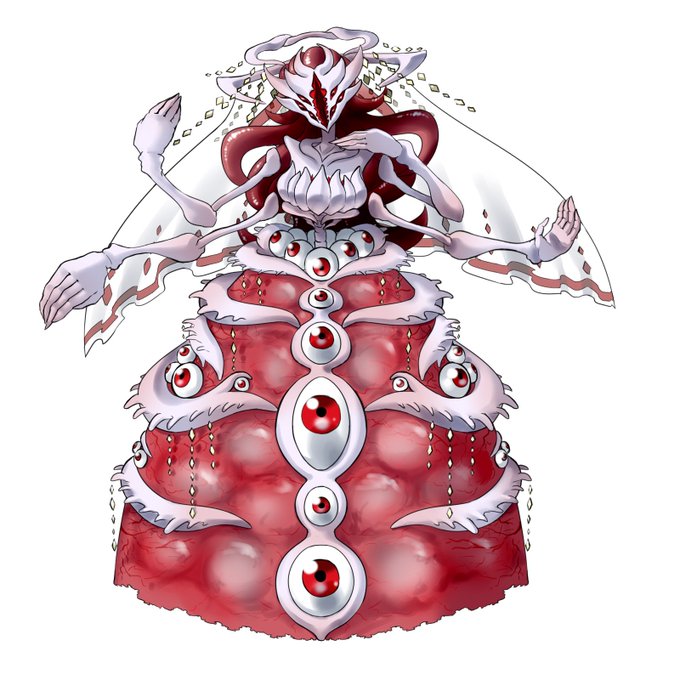 エーヌ(憎悪の歌姫)

カーボンハイドレイトのバケモノ化した姿。
歌魔法で世界や生物を殺す。
観客に自分の歌を聴かせることに喜びを感じるが、同時に人々を殺していることに気付くと発狂し暴れる。
髪の毛の様な触手で攻撃も可能。 