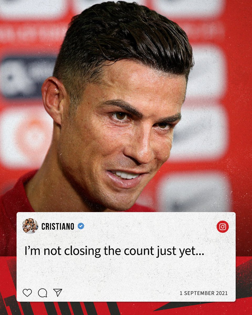 ManUtd's tweet image. No slowing down for @Cristiano 😤

#MUFC