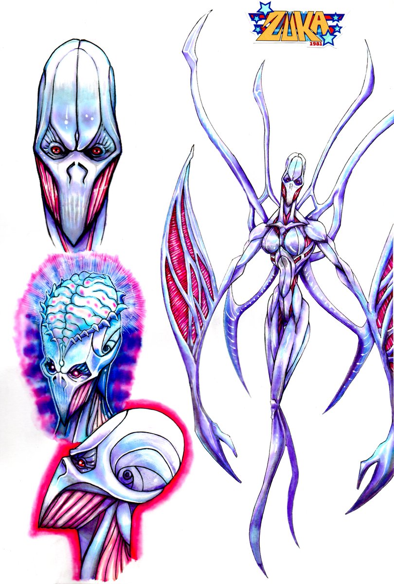 Ravenous-alien 
#zuka1981 #alien #aquarela #watercolor  #tradicionalart #artetradicional #sakurakoi #pinturatradicional #desenhotradicioanal #desenhotraditional #monster #conceptart #ravenous #ravenousalien