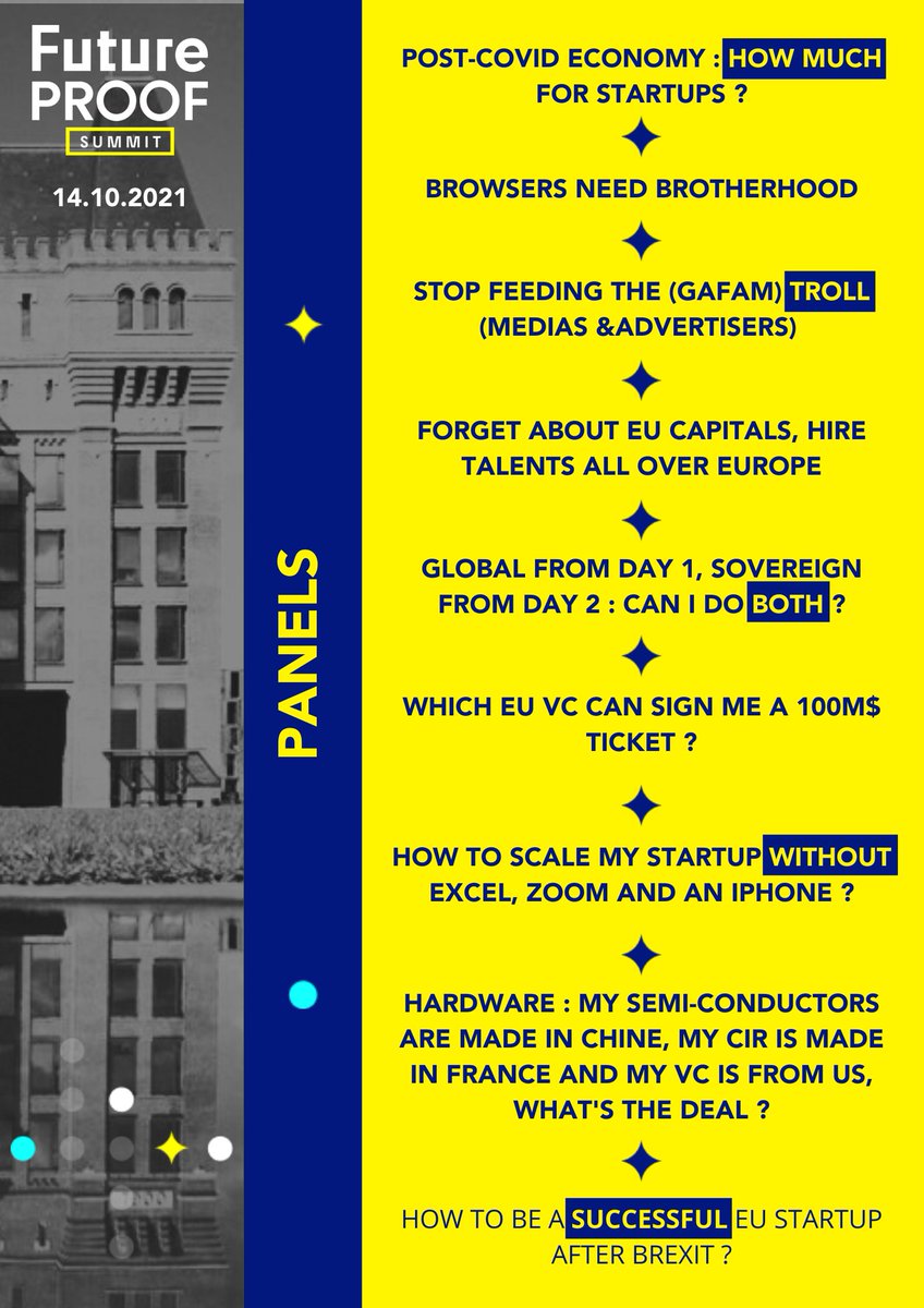 FutureProofEvt's tweet photo. What are we going to talk about? 👀

Check out all sessions!  
Any early thoughts? 

#FutureProof #TechSovereignty #events 
https://t.co/6LlJzg2wCC https://t.co/4XkwcSOkFN