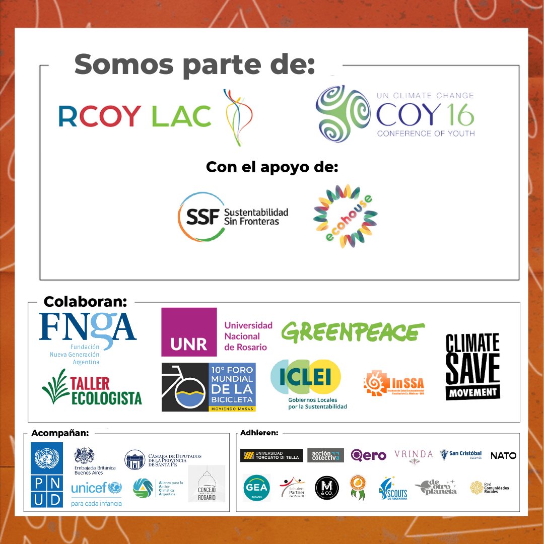 iclei_brasil's tweet photo. 📣 🌎 Mañana comienza la CUMBRE CLIMÁTICA DE JUVENTUDES (L-COY Argentina 2021).
¡Y desde #ICLEIArgentina seremos partners!
Las juventudes se reunirán en la ciudad de Rosario, Santa Fe.
#NoHayPlanetaB #LCOYARG #CumbreClimáticaDeJuventudes #Argentina #LCOY #ClimateAction https://t.co/VMYyPZb3fJ