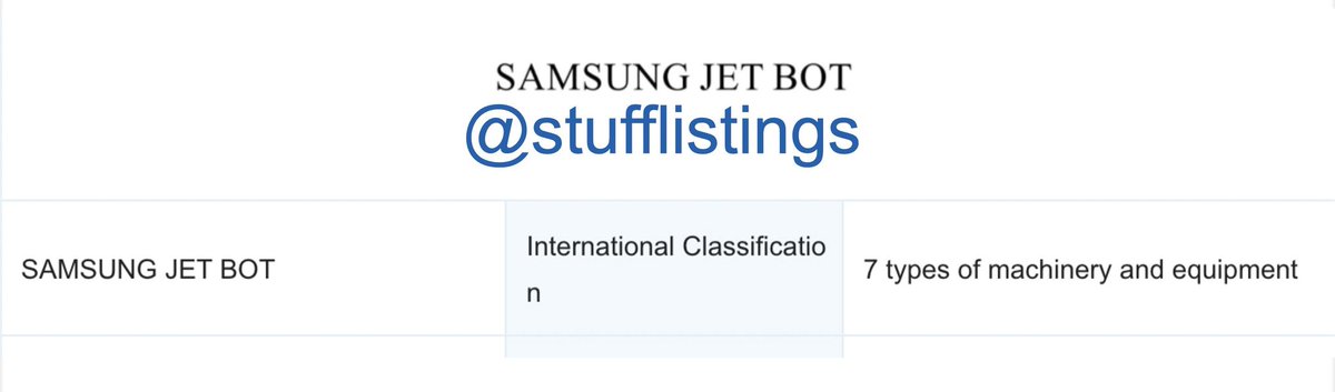 TechyPreacher's tweet photo. @SamsungMobile filed the trademark for Samsung Jet Bot.
Via @stufflistings https://t.co/A8TUDAX7iX
#Samsung #SamsungJetBot
More on👇:
@TechyPreacher https://t.co/lRw3qQEFtu
