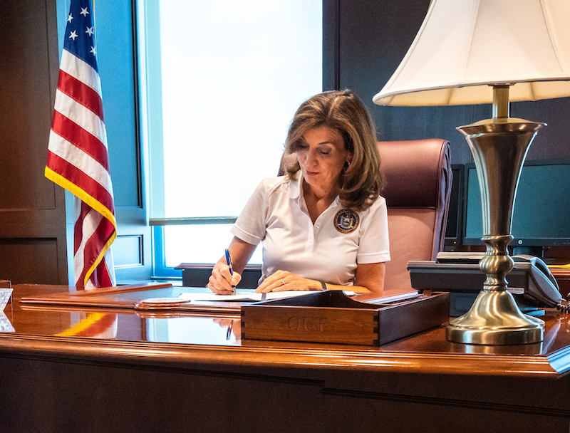Governor Kathy Hochul signs an official request for a Federal Emergency Declaration for 14 downstate counties following the widespread damage caused by the remnants of Hurricane Ida. The declaration was requested for the following counties: Bronx, Dutchess, Kings, Nassau, New York, Orange, Putnam, Queens, Richmond, Rockland, Suffolk, Sullivan, Ulster and Westchester. Once granted, the State will receive federal aid in the form of personnel, equipment, supplies and financial assistance to help with the continued response, rescue and recovery efforts necessary to save lives and protect public health and safety. Additionally, once granted individuals will be eligible for temporary housing and funeral assistance.
