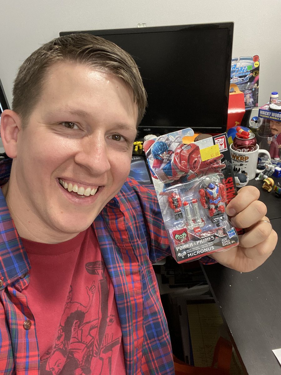 A_J_Roberts's tweet photo. Woohoo! Check out what I got from @Brentosaur, Micronus, the best Prime Master ever! Thanks dude! #Transformers #PrimeMaster https://t.co/3sLc7RoLsA