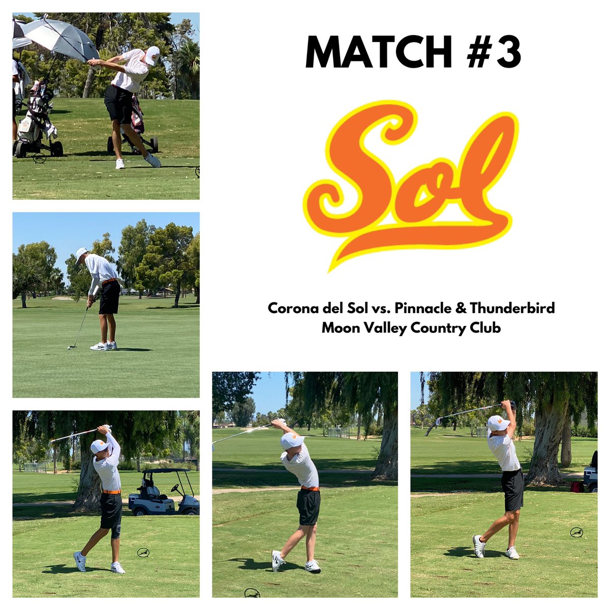 cds_golf's tweet photo. Boys are back in action today at Moon Valley Country Club. We tee off at 3pm!
#solgolf #bleedorange https://t.co/vP8qNQVQ5Y