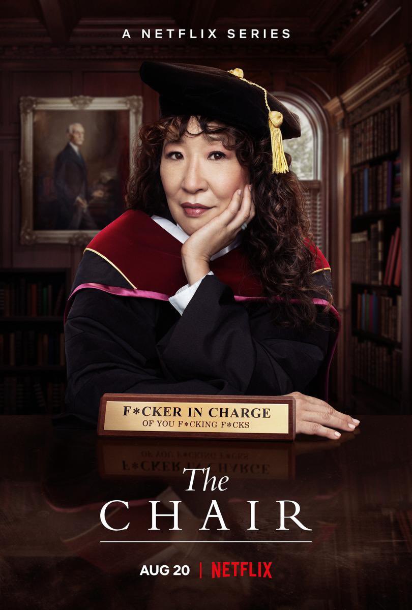 Magnífica ‘The Chair’, especialmente por cómo aborda la asfixiante ultracorrección política que nos carcome. Logrados todos los personajes, con <a href="/IamSandraOh/">Sandra Oh</a> al frente. Seis episodios de media hora que se ven de una tacada. Muy recomendable