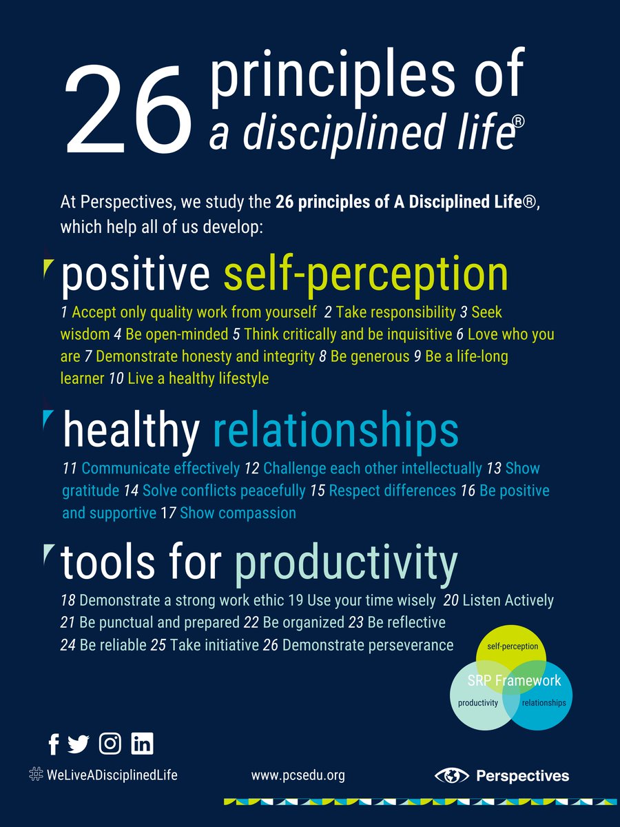 PCSEDU's tweet photo. The Principles of A Disciplined Life® are still transforming lives after 25 years. What principle are you studying? #WeLiveADisciplinedLife #25thAnniversary #graduatingleaders #providingchoice #providingequity #providingaccess https://t.co/HIhoeJHkTF