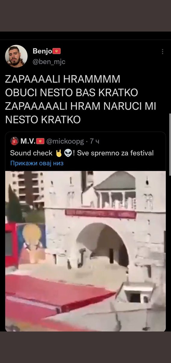kako bi lincovali  nekog pravoslavca da se ovako posprdao sa dzamijom