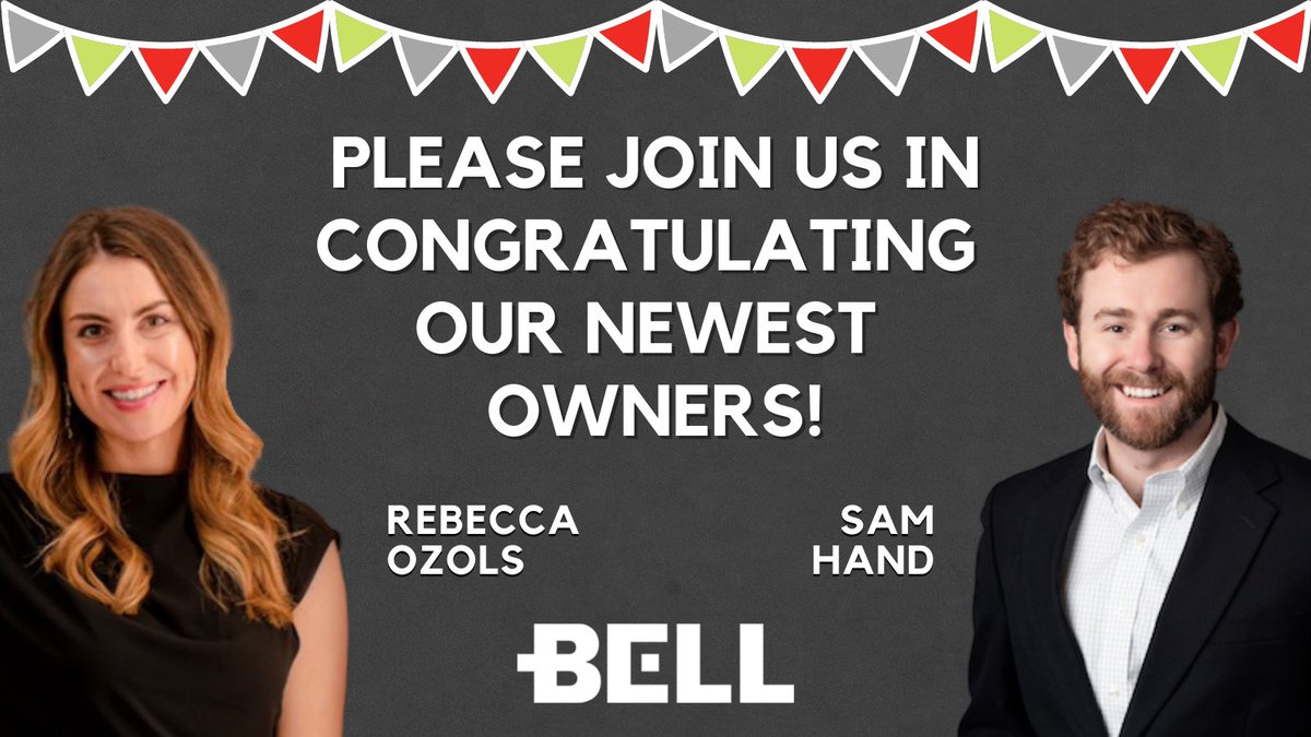 BELLConstCo's tweet photo. We're proud to announce that Rebecca Ozols & Sam Hand have been named owners in #BELLConstruction! We look forward to the continued growth of our company with the addition of their leadership. Learn more: https://t.co/5hG8H05K4V https://t.co/xygG08Cfz8