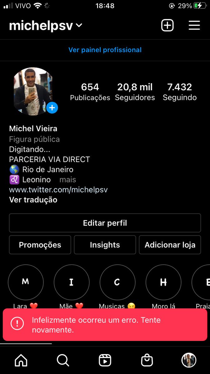 O Instagram de vcs também está assim ?