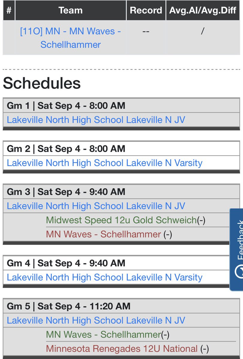 mnwavessoftball's tweet image. Our Waves 11U team makes their debut this weekend at the S&amp;amp;C Labor Day Showcase! Full schedule: bit.ly/2WI97Nq