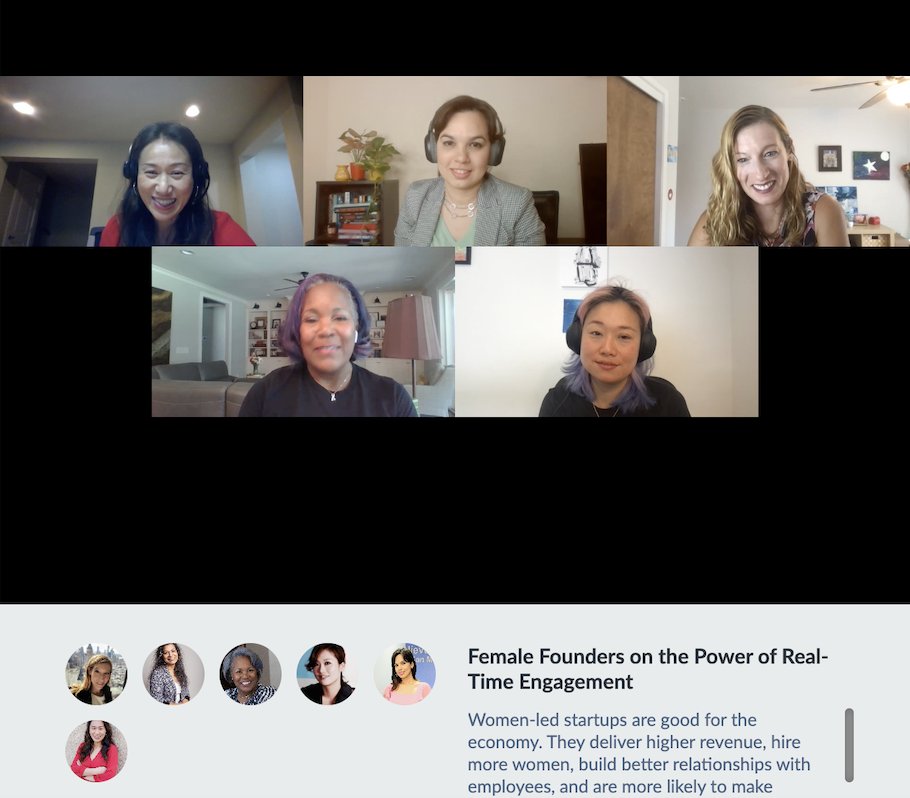 🚨 LIVE at #RTE2021: Female Founders on the Power of Real-Time Engagement with speakers from Bande Fitness, Abby, Mixtroz, and <a href="/shopshopslive/">Shopshops_official</a>. 
  
Tune in now! bit.ly/2WFZ0bw