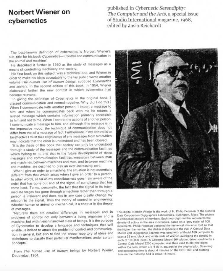 thedigitalmona's tweet photo. HP Peterson's "Digital Norbert Weiner" from 1968.
#generativeart #earlycomputerart #digitalart #digitalarts #DigitalArtist #computerart https://t.co/4FoT65coo6