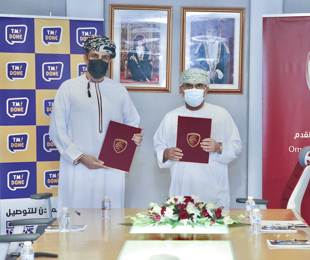 TmDone's tweet photo. نفتخر بتوقيع اتفاقية شراكة مع الاتحاد العماني لكرة القدم كراعي التوصيل الحصري لموسم ٢٠٢١ - ٢٠٢٢. ⚽️🇴🇲 https://t.co/pGjRCkrKat