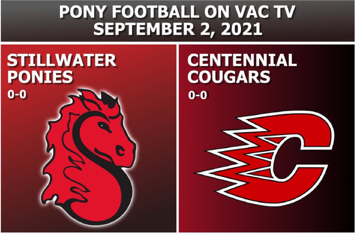 Football is back.<a href="/Ponies_Football/">Ponies Football</a> faces <a href="/CentCougs/">Centennial Cougars</a>  tonight at 7 PM. If you can't make it out to the game, watch the game LIVE locally on Xfinity Channel 15, or streaming around the world at vactv.org/live